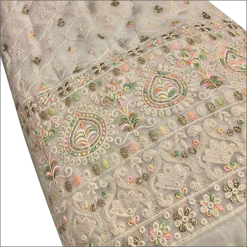 56 Inch Pure Viscose Georgette Fabrics - 56 Inch Size, Embroidered Texture | Light in Weight, Washable, Colourfastness, Ideal for Cloth Designing