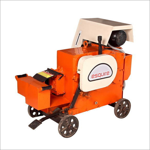 Bar Cutting Machine - Stainless Steel, Orange Color | Electric Power Source, Semi-Automatic Operation, Galvanized Surface Treatment, Movable Type