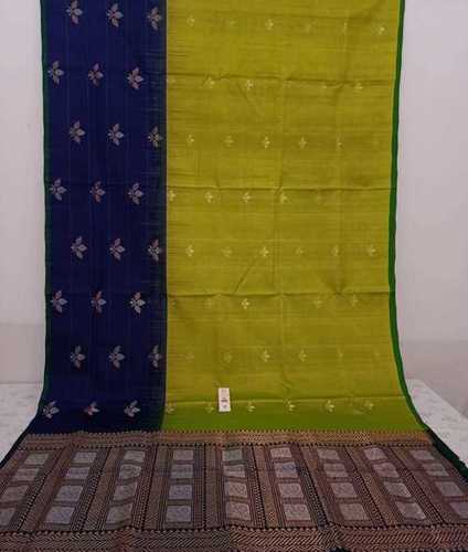 इक्कत कांजीवरम प्योर सिल्क साड़ी