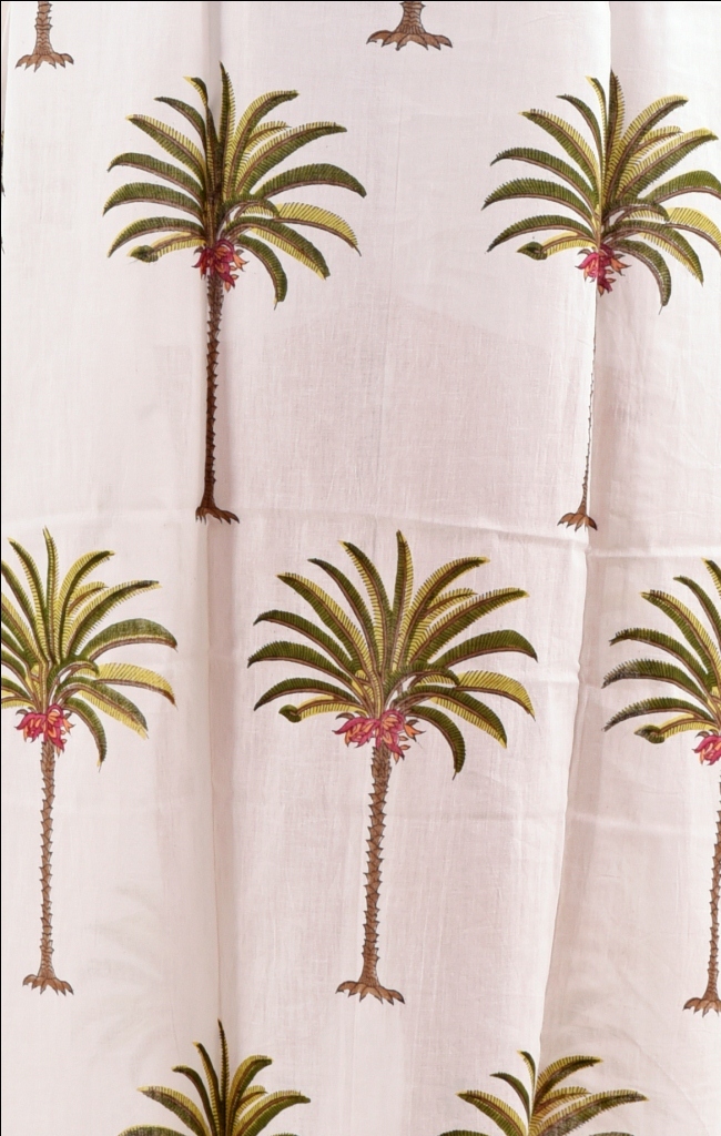 Indian Hand Block Printed Cotton Kaftan