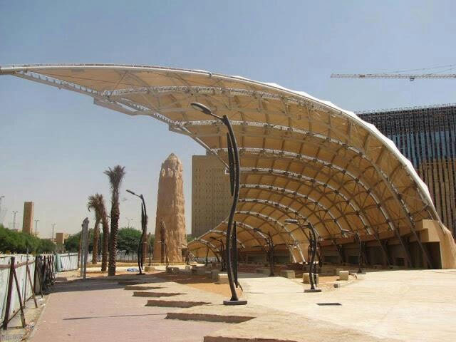 Tensile Structure - Waterproof Pvc Fabric, 4m Span | Eco-friendly, Easy Assembly, High Durability