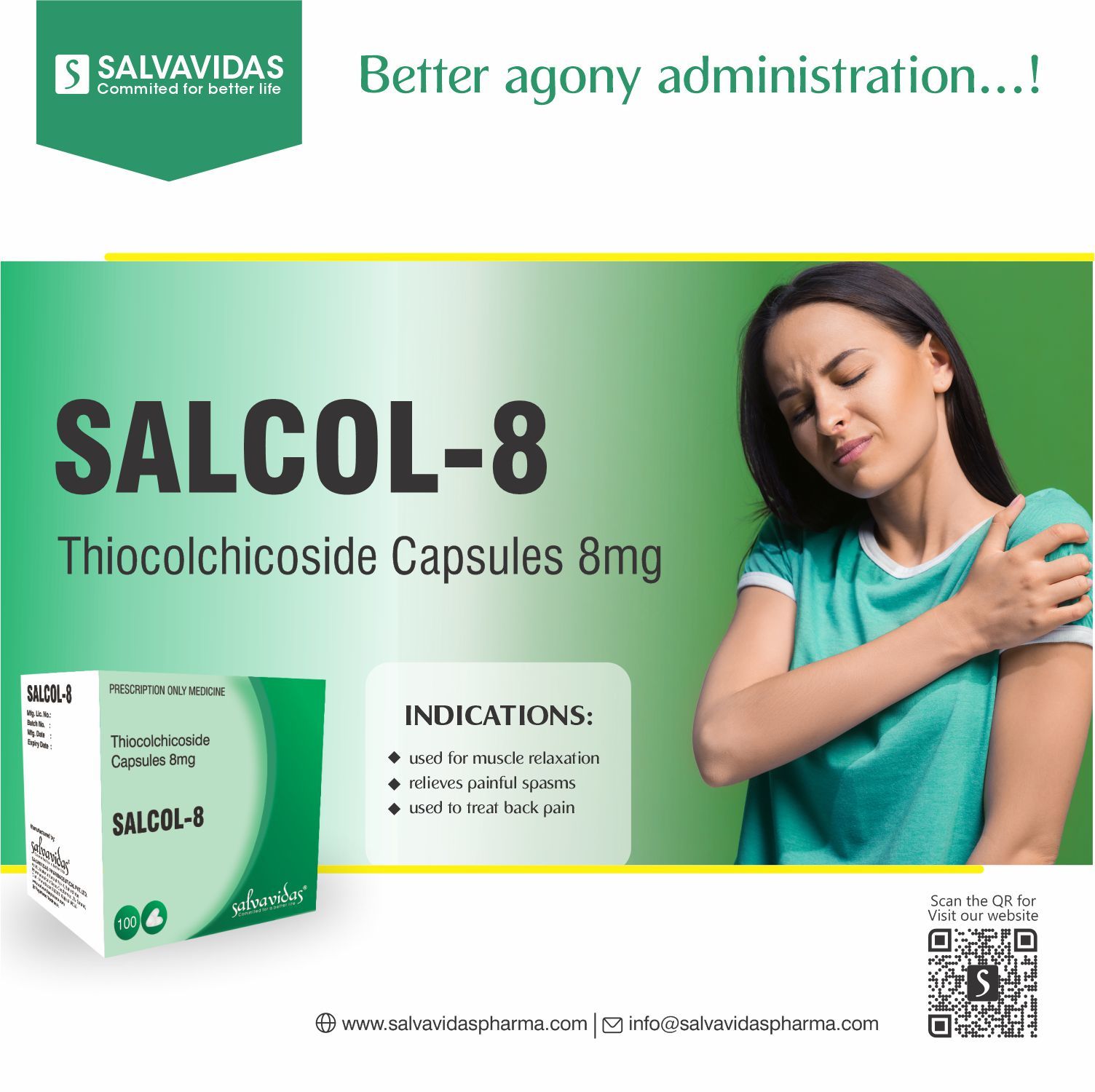 Thiocolchicoside (8mg) Age Group: Adult