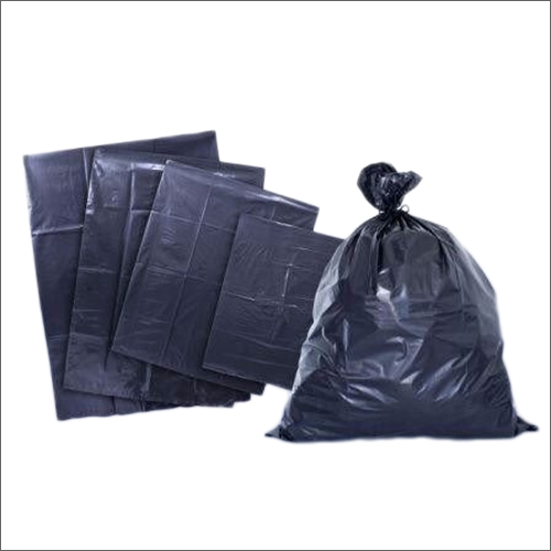Plain Garbage Bag - Plastic Material, 500gm to 10kg Capacity, Black Color - Aqueous Coating, Available in Various Sizes