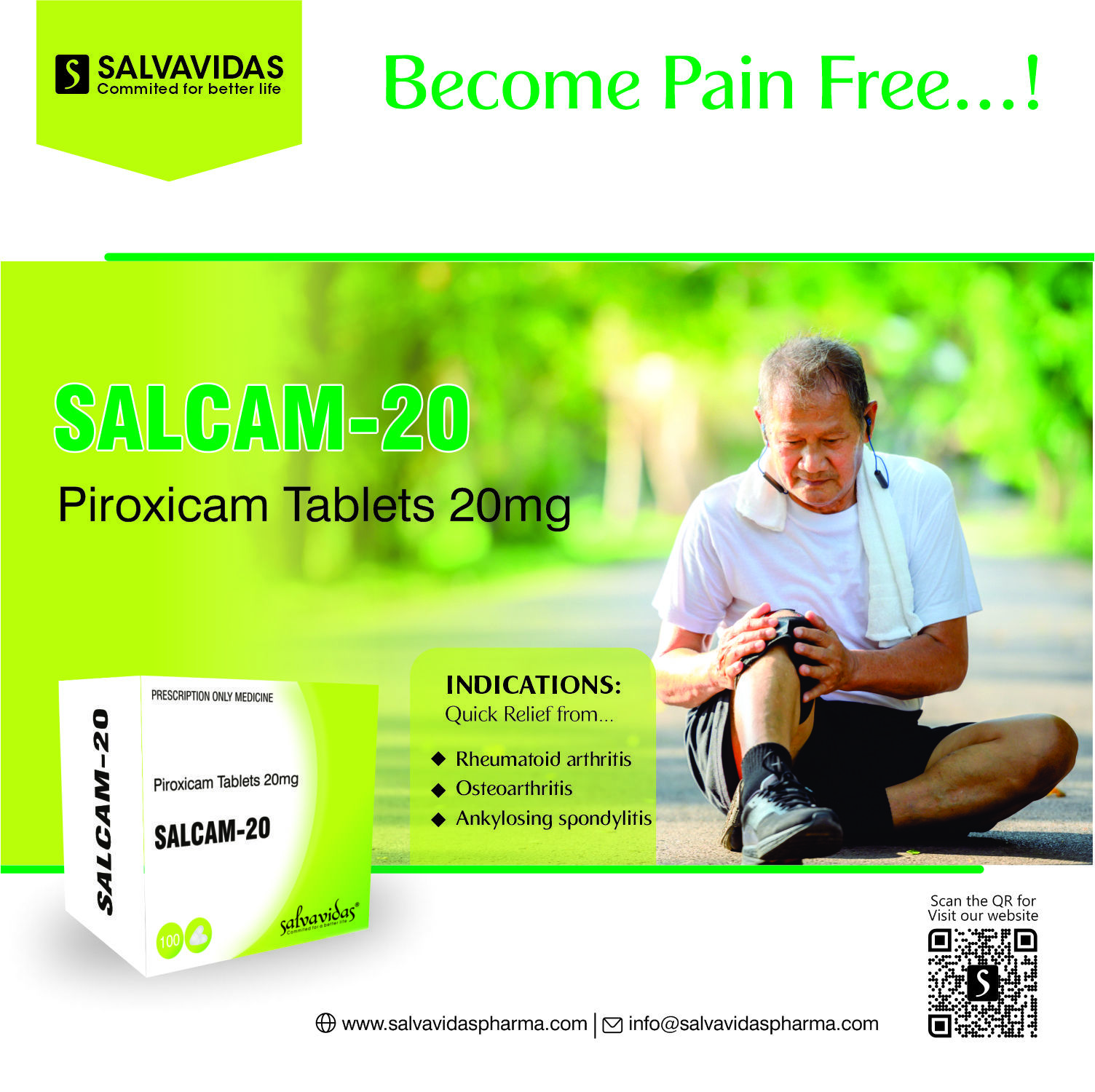 Salcam-20 Tablets Age Group: Suitable For All Ages