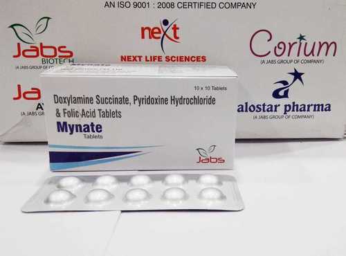 Doxylamine Succinate, Pyridoxine Hydrochloride & Folic Acid Tablets