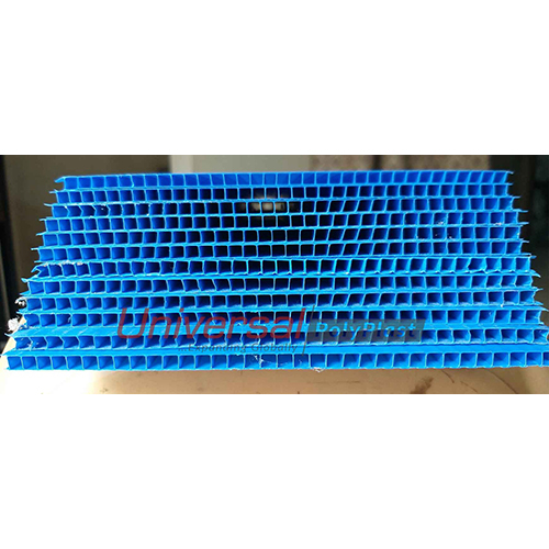 Blue Grey PP Flute Board - 1.3 x 2 mtr, 6 x 4 Feet, 5mm Thickness | Available in Custom Sizes, Colored Plastic Corrugated Sheet Material