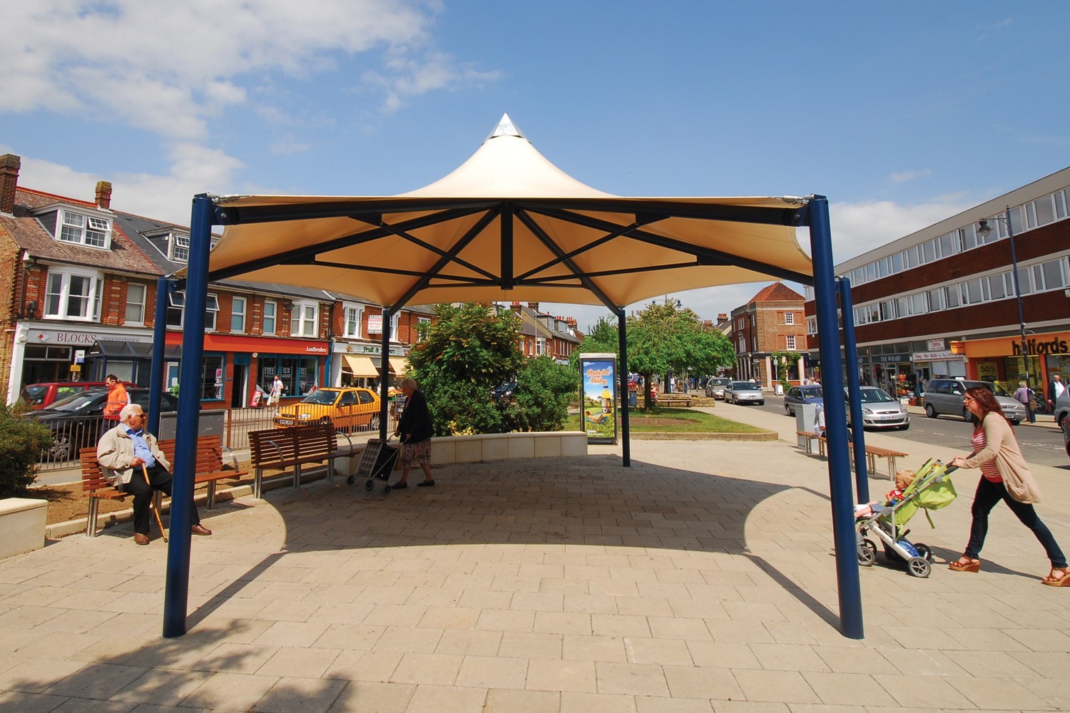 Gazebo Tensile Structure - Capacity: 5+ Person