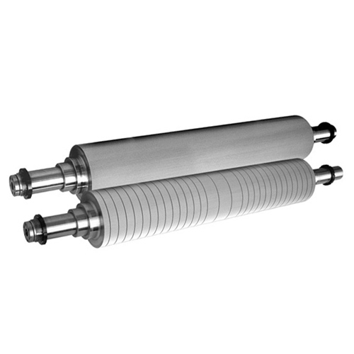 Corrugated Rollers - Stainless Steel, Galvanized Finish, Silver Gray | CNC Machined for Enhanced Gripping and Ink Distribution in Industrial Applications