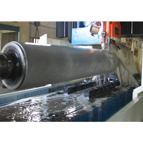 Corrugation Machine Roller - Stainless Steel, Galvanized, CNC Machined | Silver and Gray Finish, Precision Engineering for Durable Corrugated Box Production