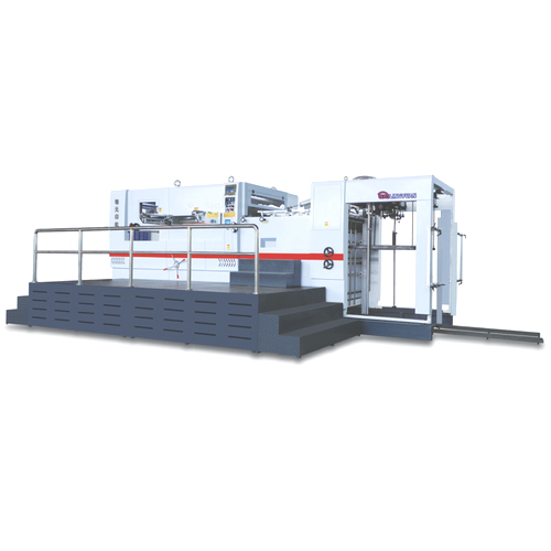 White Automatic Flat Bed Die Cutting Machine