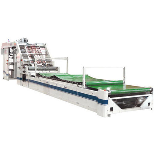 White Automatic Servo Based Flute Laminator Machine