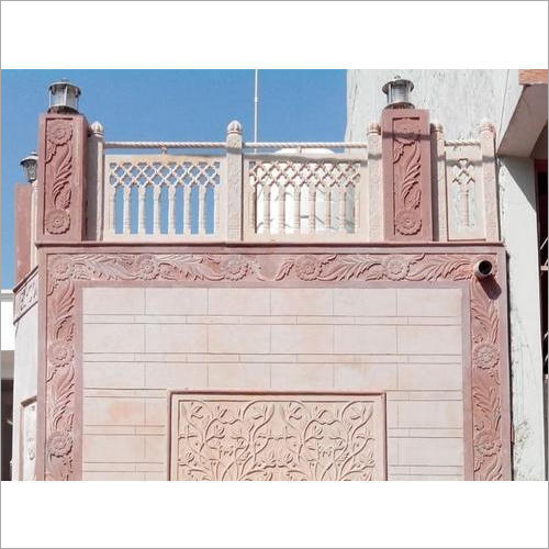 Pink Stone Cladding Solid Surface