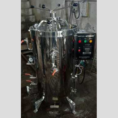 Vertical Autoclave - Stainless Steel 304, 78L Capacity, Polished Surface, Microprocessor Control, Automatic Pressure Safety Valves, Digital Display
