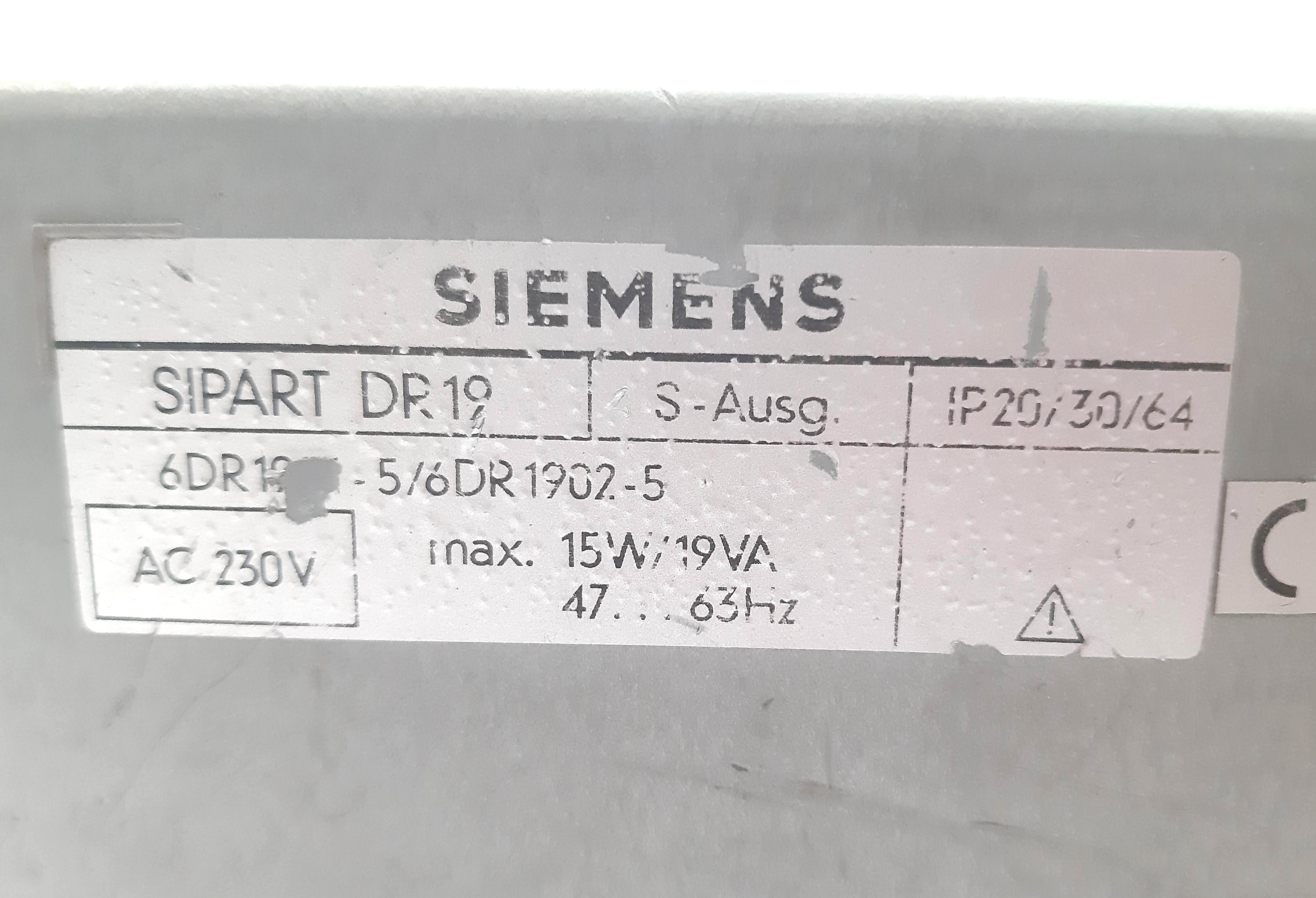 Siemens 6dr1902-5 Sipart Dr19 Controller