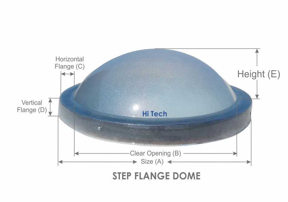 Polycarbonate Skylight Dome - Shape: Round And Pyramid