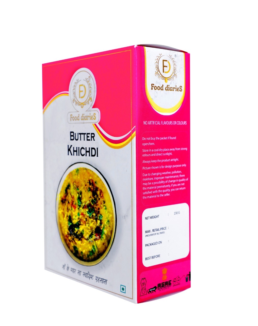 Instant Butter Khichdi Additives: No Added Preservative