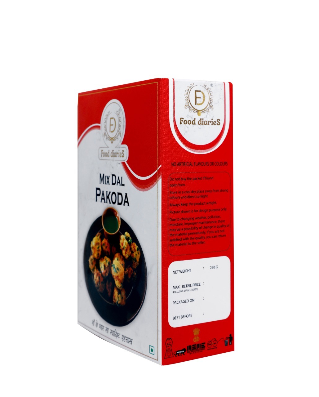 Instant Mix Dal Pakoda Additives: No Preservative