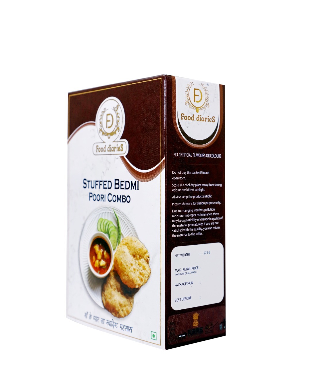 Instant Stuffed Bedmi Poori Additives: No Preservative