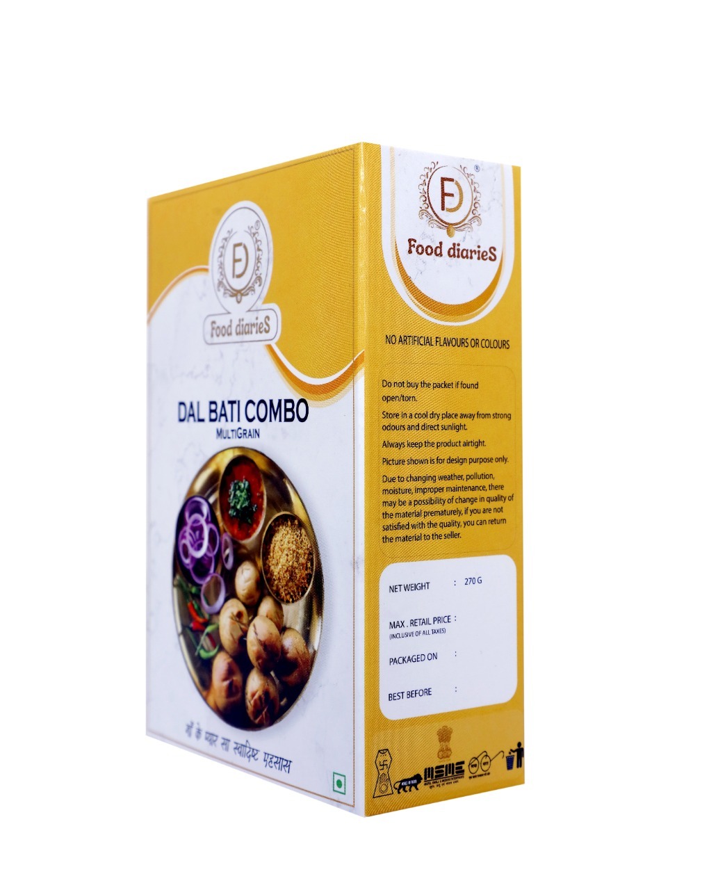 Instant Dal Bati Additives: No Preservative