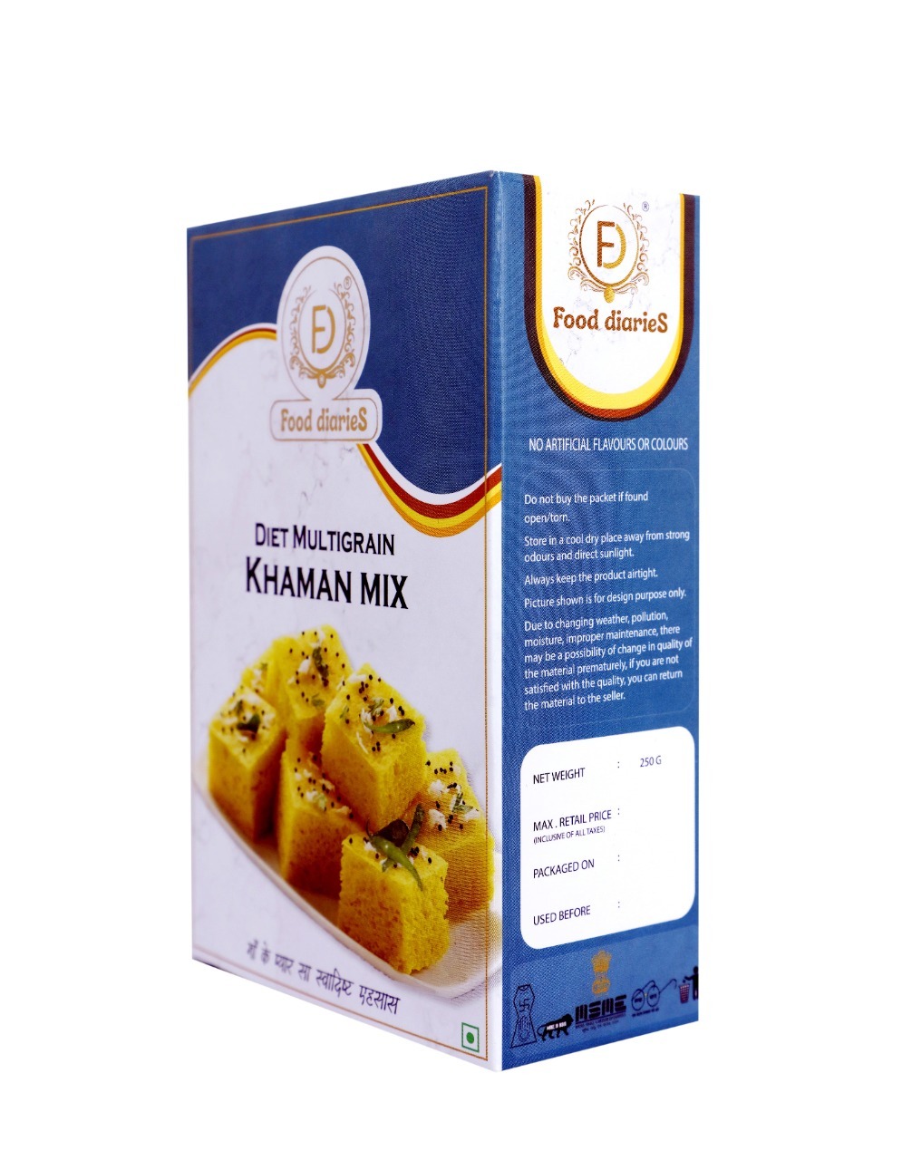 Multigrain Khaman Premix - 400g Healthy Protein-rich Powder, No Preservatives, Sweet And Salty Flavor