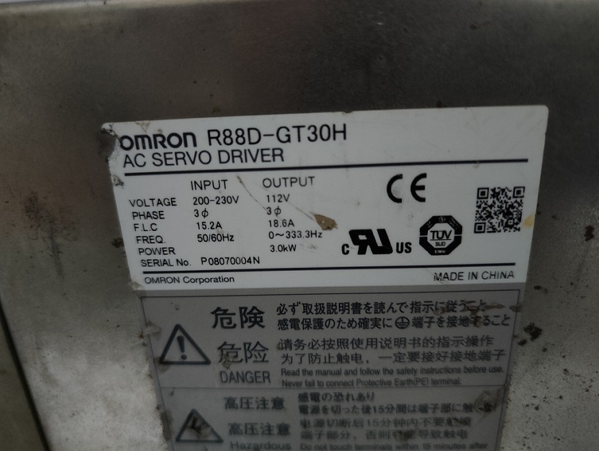 Omron Ac Servo Drive R88d-gt30h