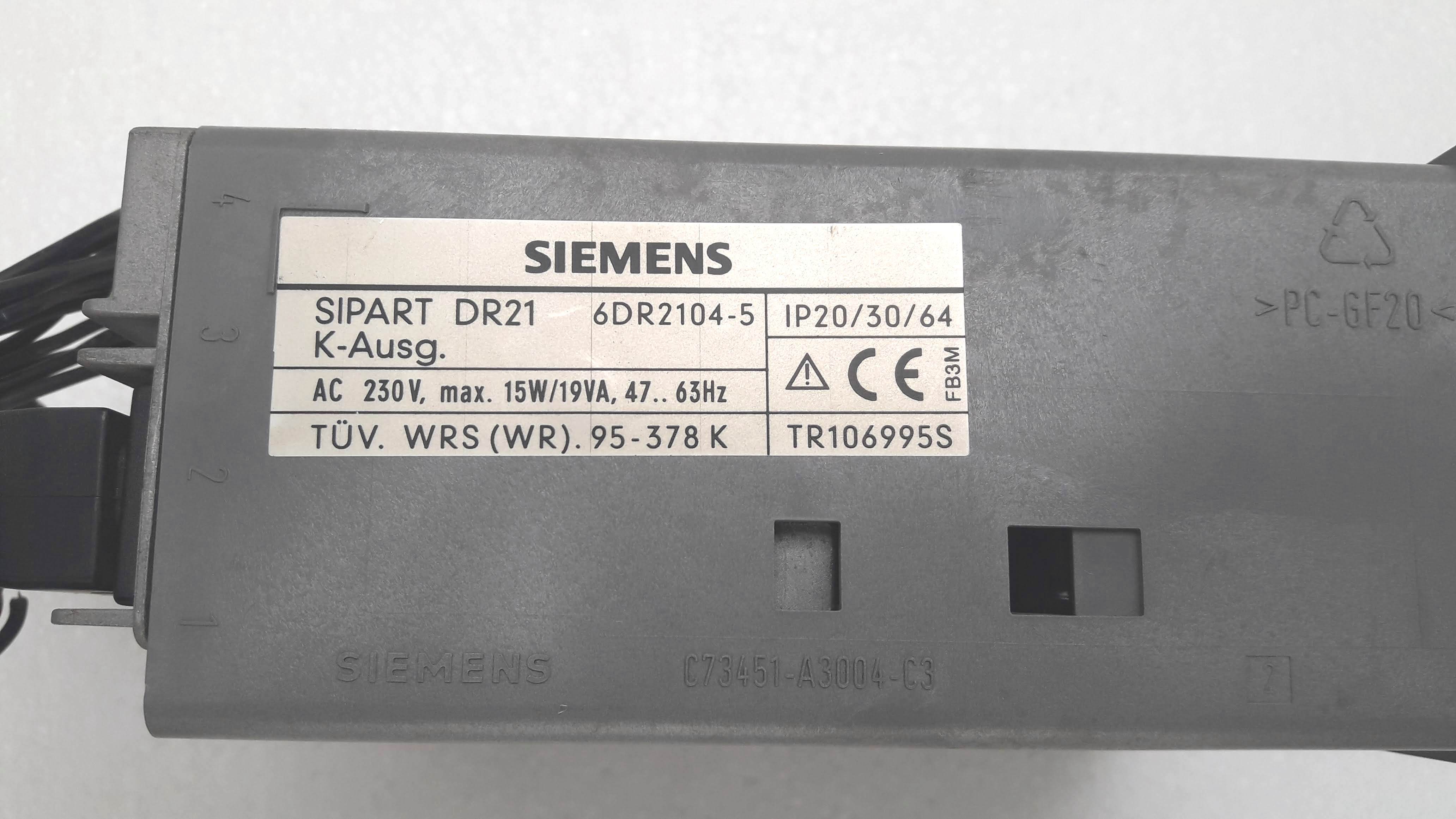 Siemens 6dr2104-5 Dr21 Sipart
