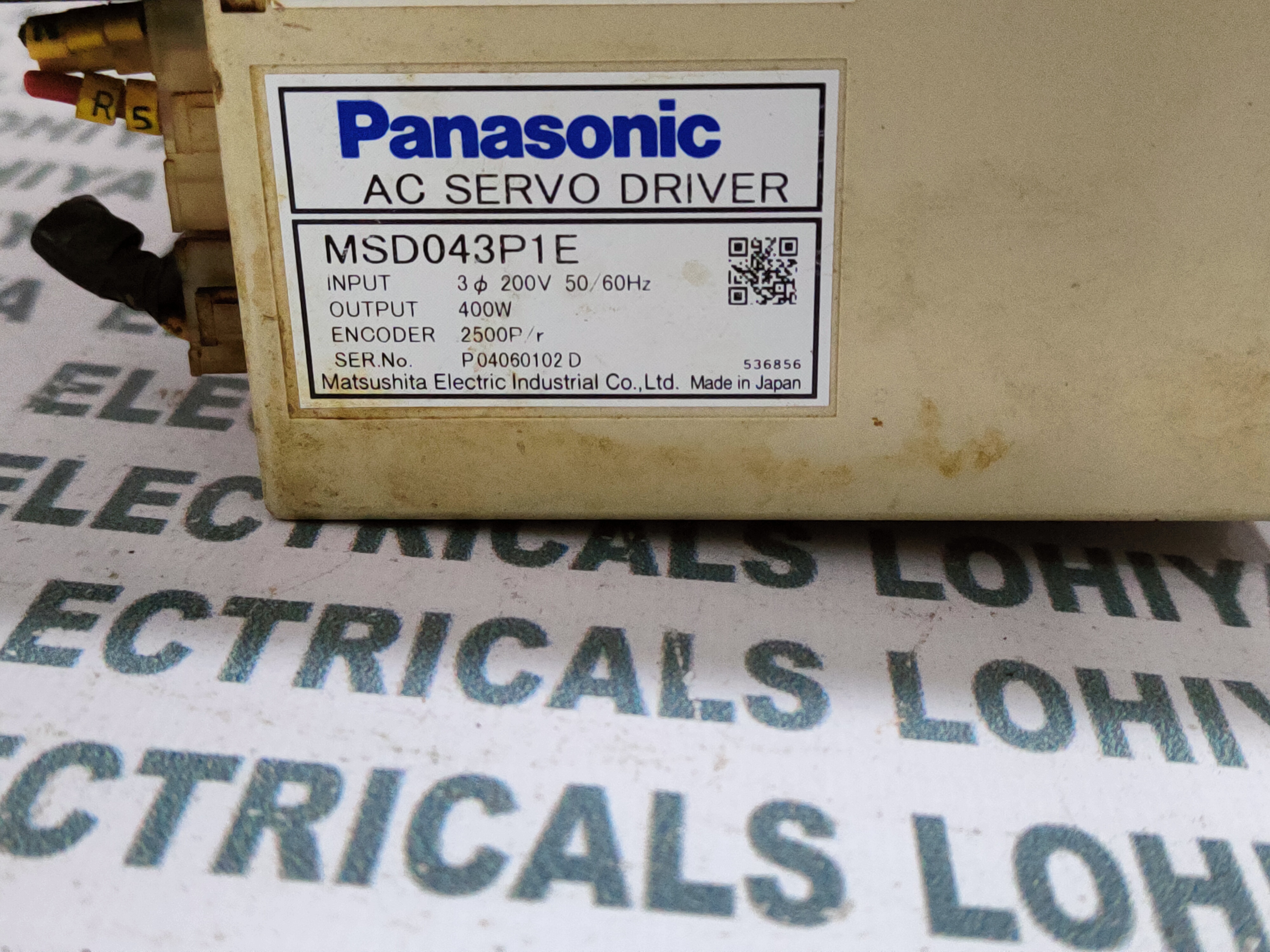 Panasonic Ac Servo Drive Msd043p1e