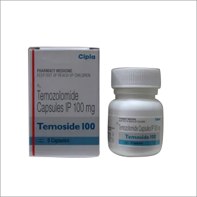 100 MG Temozolomide Capsules IP - Anti-Cancer Antineoplastic Treatment, Clinically Approved for Brain Cancer, Safe for 24 Cycles