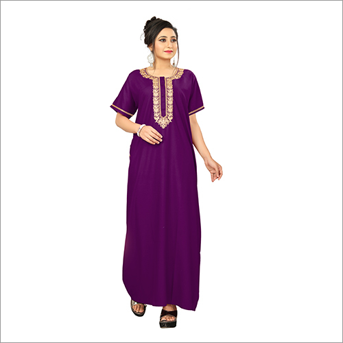 Summer Purple Cotton Nighty