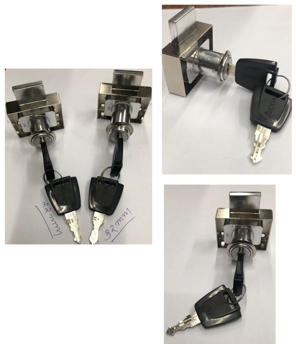 Polished 22 Mm Drawer Lock