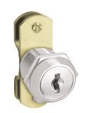 Cabinet Cam Lock - Zinc Alloy, Nickel Finish, Reversible Brass Keys, High Security Level | Versatile 6/10 Lever Options, 90/180 Degree Key Removable