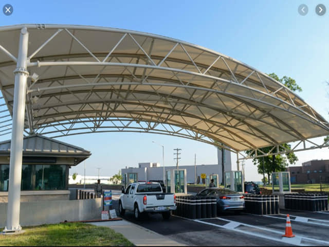 Tensile Path Structure - Custom Dimensions In All Colors | Weather-proof, Smooth Finish, Stylish Design For Hotels, Restaurants, Houses, Offices, Shops, Villas, Warehouses, Workshops