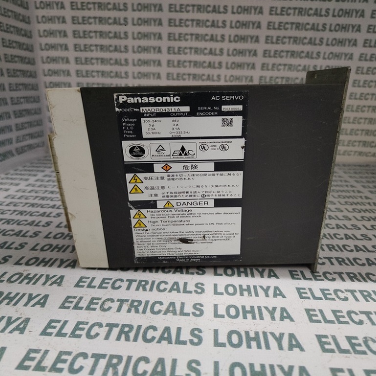 Panasonic Ac Servo Drive Madr04311a