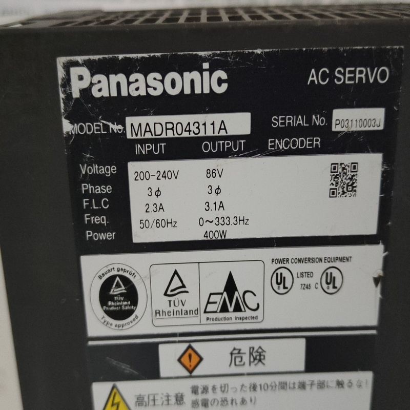 Panasonic Ac Servo Drive Madr04311a