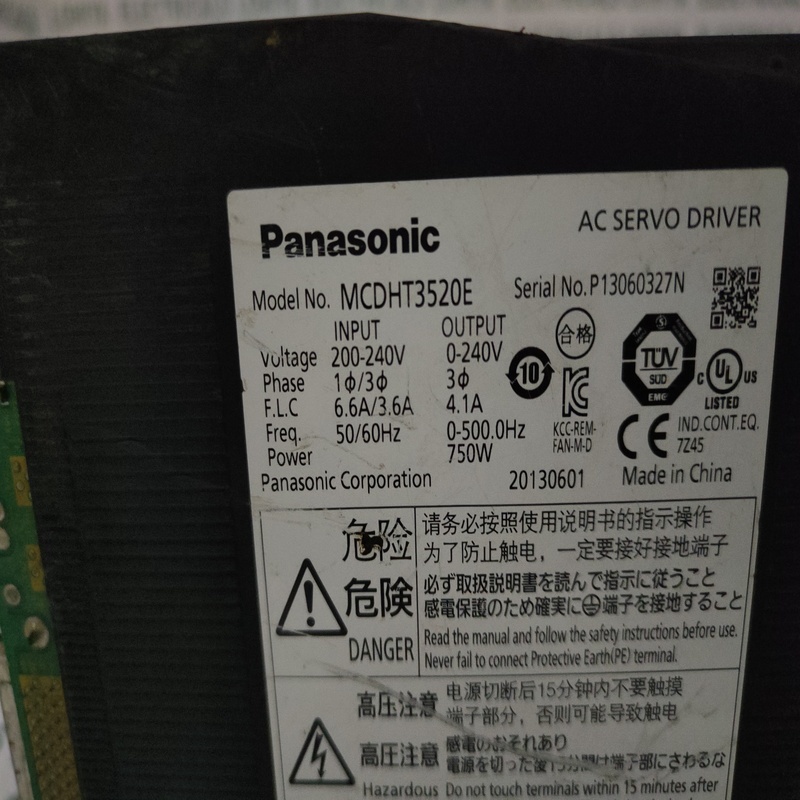 Panasonic Ac Servo Drive Mcdht3520e