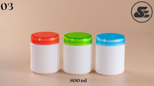 Protein Powder Containers - Color: White