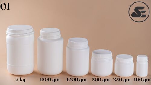 Round Bottles - Color: White