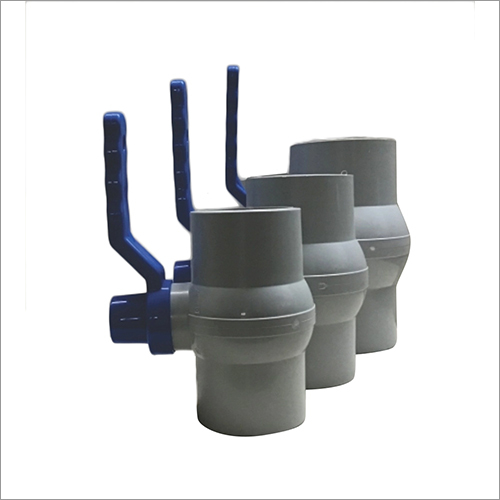 PP Solid Ball Valves - Plastic Material, Port Size 1/2" to 4", Grey/Black/White Color | Polished Finish, Medium Pressure, Plain/Threaded Flange, Ideal for Agricultural/Industrial Use