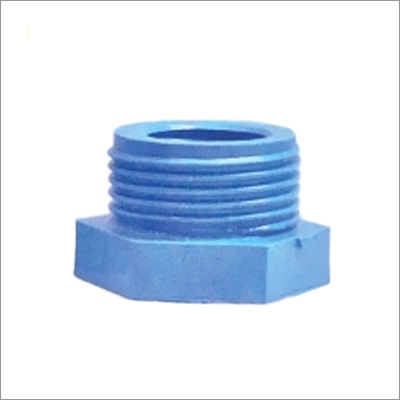 PVC Male Reducer Bush - Plastic Construction, Polished Finish | Versatile Connector for Pipe Reduction in Plumbing Applications