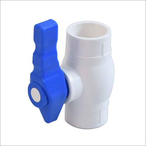 Upvc Ball Valve - 1/2" To 2" Size, Medium Pressure, Polished Finish | White Color For Agriculture Applications