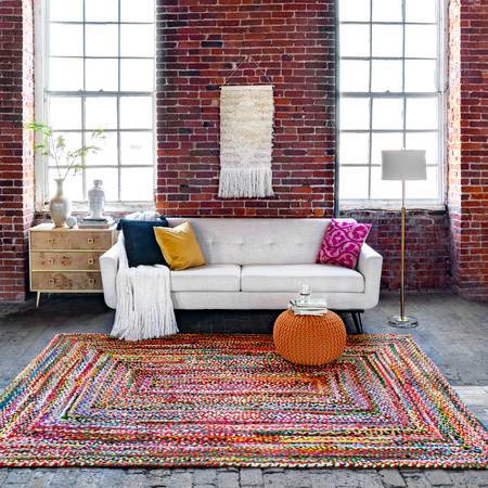 Multicolor Designer Chindi Braided Rugs