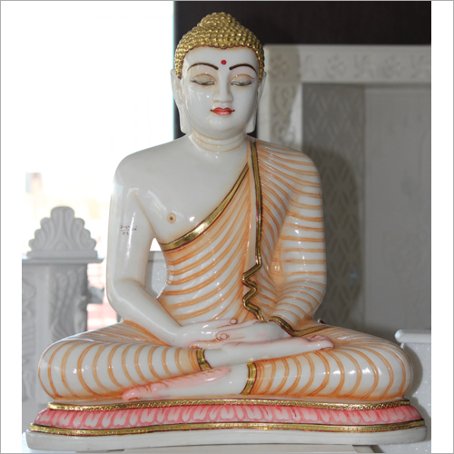 Sculpture White Buddha Statue
