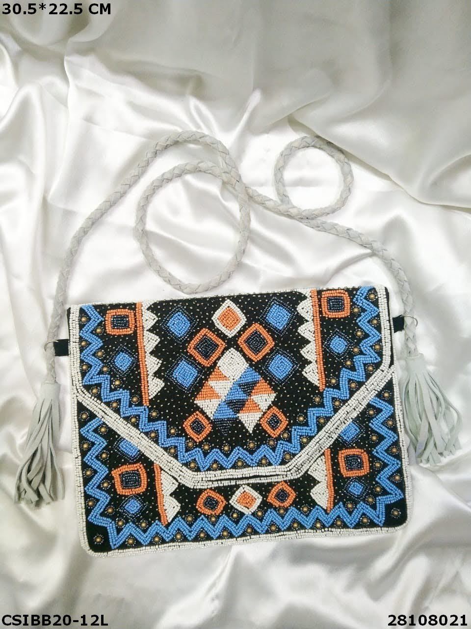 Multi Designer Handmade Boho Beaded Bag