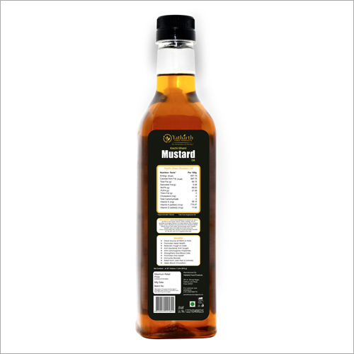 Organic Cold Pressed Kachi Ghani Oil - 500 Ml | High Purity, Ideal For Cooking, Deep Frying, Pickling, And Body Massage