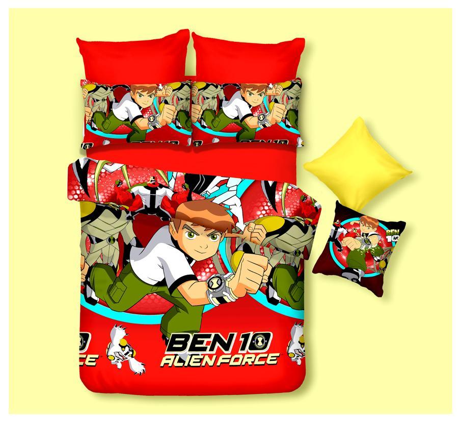 Printed Double Bedsheets - Polyester Fabric, Full Size 90x100 Inches | Cartoon Designs, Includes Pillowcases, Reactive Printing, Soft Dobby Weave