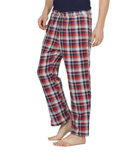 Multi Semantic Mens Blue, Grey & Red Small Checks Pyjamas