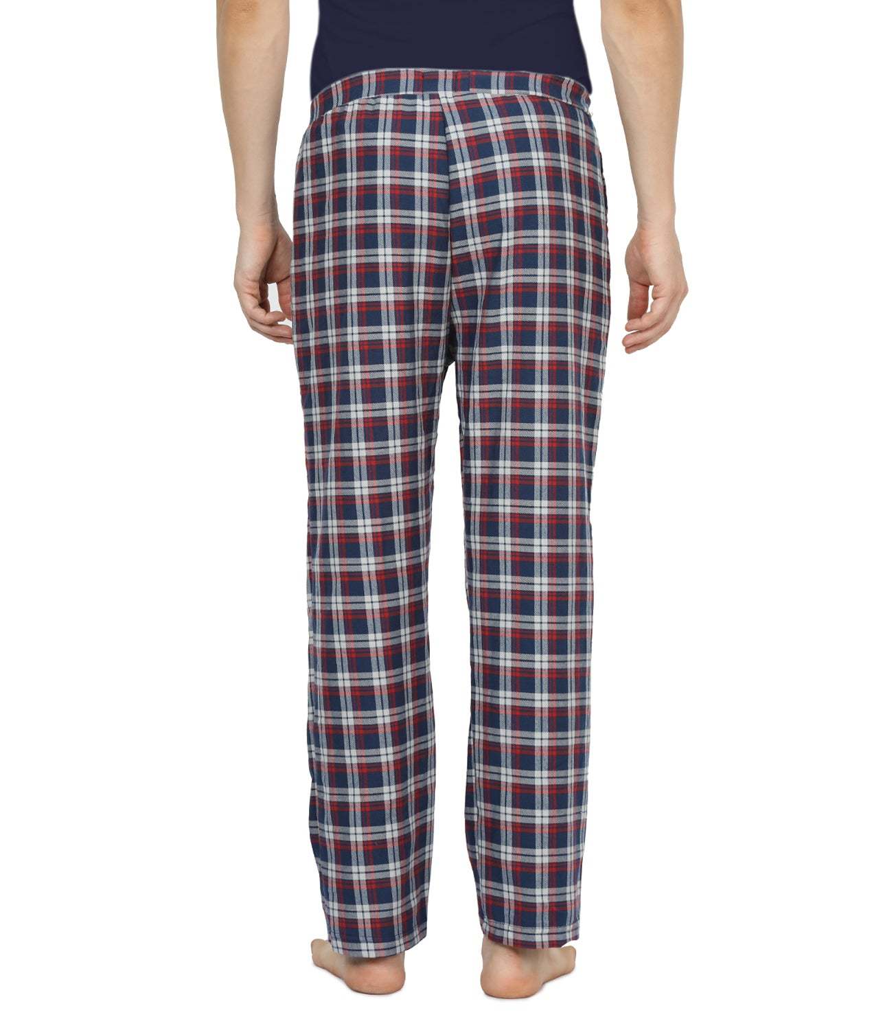 Multi Semantic Mens Red Blue & Grey Checks Pyjamas