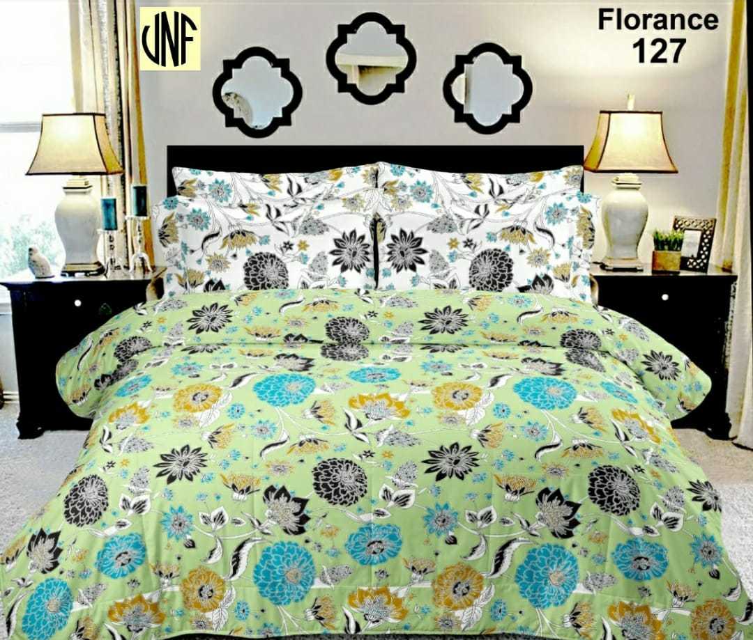 Cotton Bedsheet Set - 90x100 Cm With 2 Pillow Covers 18x28 Cm | 100% Pure Cotton, Quick Dry, Multicoloured Printed Design, Suitable For Home And Hotels