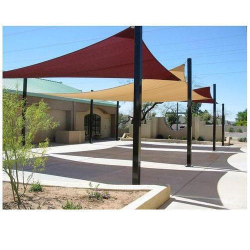 Skylar Tensile Structure - Modular Design Pvc Material, Size 25x25, Waterproof, Plain White, Triple Layered, Suitable For 5+ Persons, Free Standing