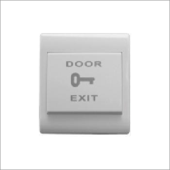 Door Exit Switch - ABS Plastic, 86 L x 86 W x 20 T (mm), Glossy White Finish | Push Button, One Million Times Aging Test, NC/NO Contacts, Auto Reset